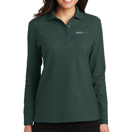 Port Authority Women's Silk Touch Long Sleeve Polo