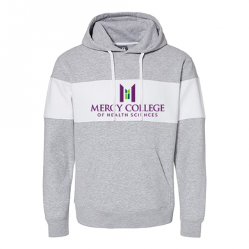 Mercy College Logo Unisex Colorblocked Hoodie