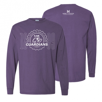 "Mercy College Guardians" Garment-Dyed Long-Sleeve T-shirt