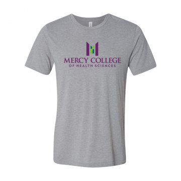 Mercy College Logo Unisex Triblend Short-Sleeve Tee